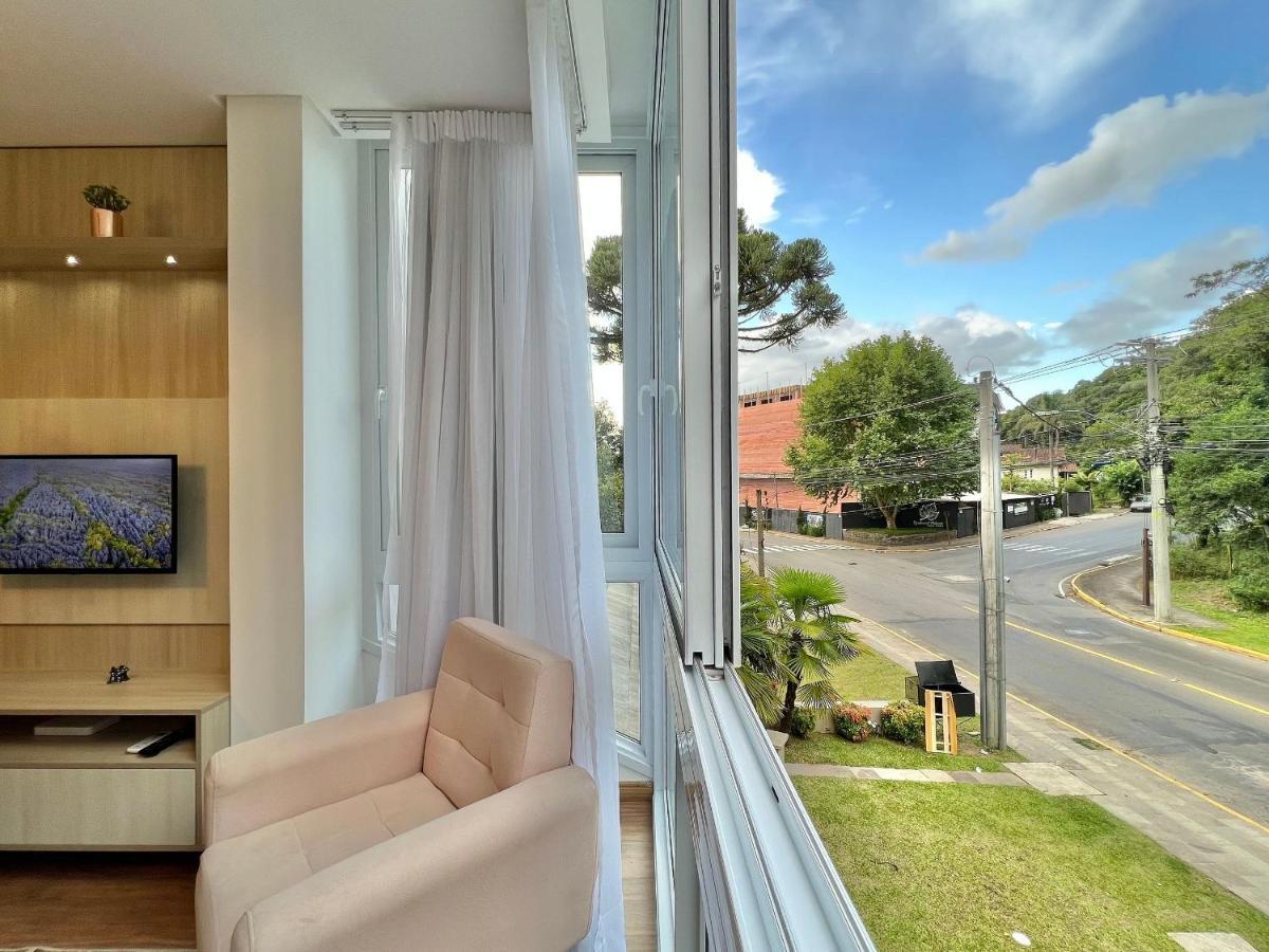 Dom Fioreze 205 - Apto Em Gramado Ao Lado Do Hotel Colline De France Exterior photo